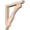 Ekena Millwork Balboa Slat Smooth Bracket w/ Offset Brace, Douglas Fir, 5 1/2"W x 34"D x 38"H BKT0604X34X38BOA06SDF - alternate 1